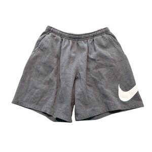 Nike Men’s Gray Sweat Shorts With Front Pockets Swoosh Logo 3XL